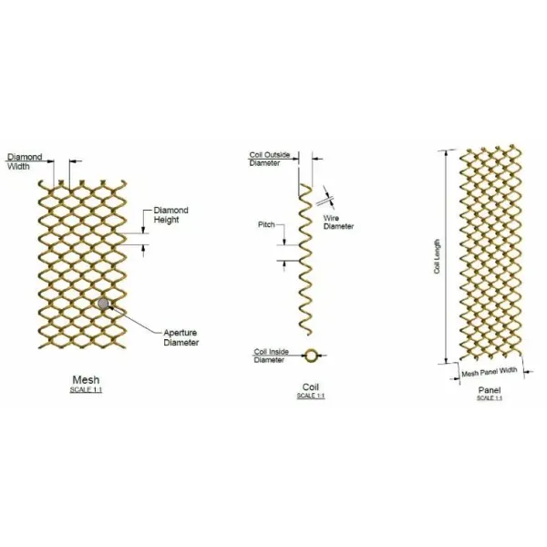 Brass Decorative Fashion Wire Mesh Mesh Partitions Curtain Fabric stainless steel woven wire mesh