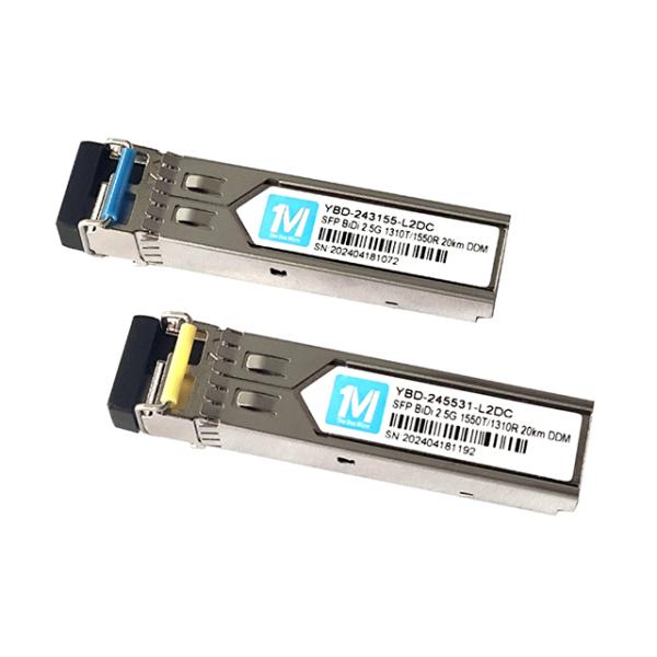 2.5G BIDI LC 80km 1490nm/1550nm DDM WDM Simplex Fiber Optic Transceiver SFP Module for speed and Stable Network Connection