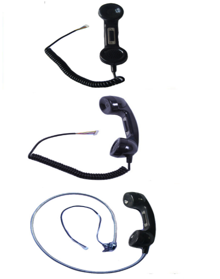 Wall Mounted Telephone Accessories Eavesdropping Receiver Handle For Jail