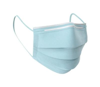 3 Layer Disposable Blue Earloop Face Mask , FDA Disposable Breathing Mask