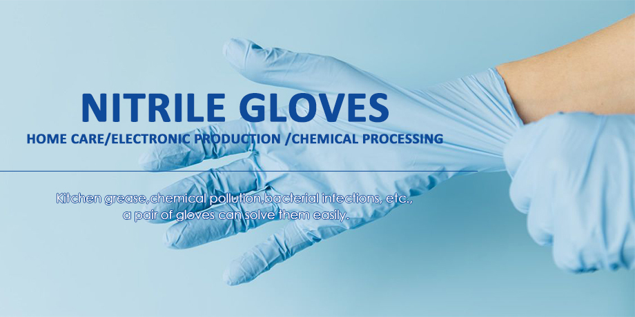 Beaded Cuff Non Sterile Powder Free Gloves Comfortable Fit Powderless Nitrile Gloves Pink