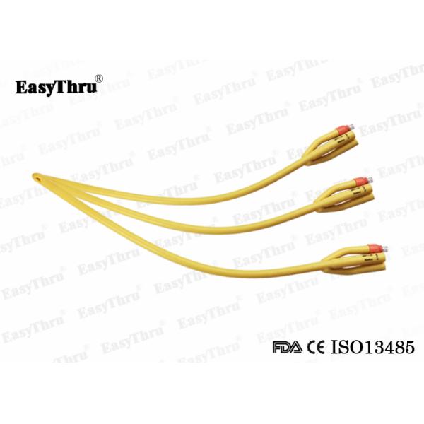 Fr16-Fr26 Латексный фолиевый катетер Силиконовый покрытый трехсторонним покрытием