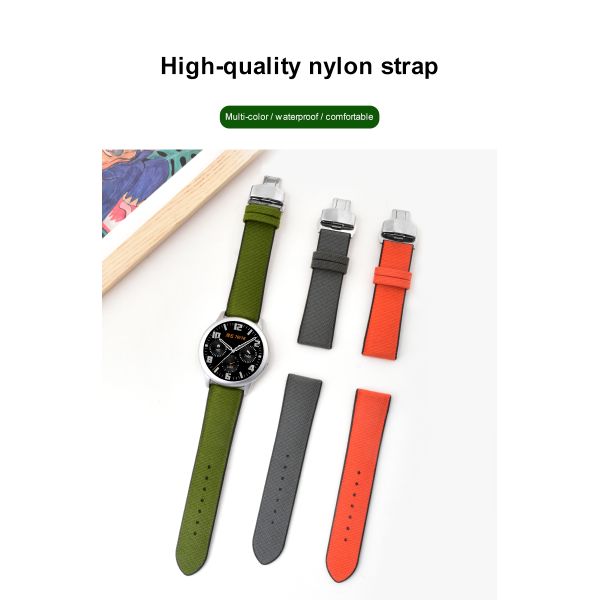 Soft TPU Nylon Sports Smartwatch Strap · Customizable Size And Logo