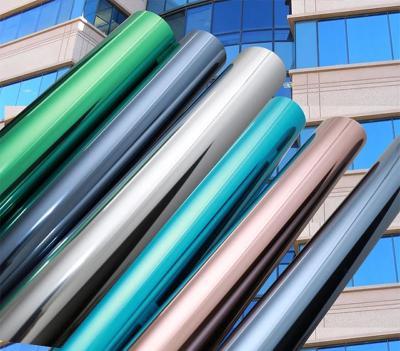 Glass PET Building Window Film Silver 20% VLT 2mil 1.52 X 30m