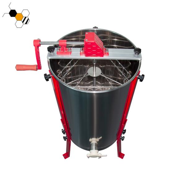 Ergonomic Handle Diameter 38cm 3 Frame Manual Honey Extractor