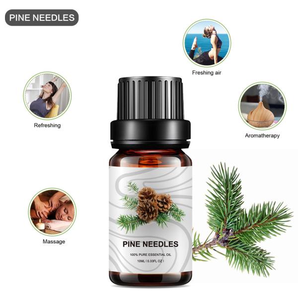 óleo de agulha de pinho orgânico MSDS da aromaterapia do óleo essencial da agulha do pinho 10ml