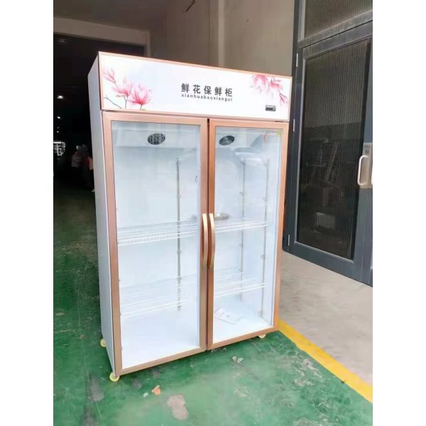 Merchandiser 2 Door Flower Cooler Single Temperature Floral Display Cooler