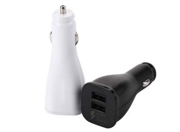 Qc 2.0 Double Usb Car Charger , Samsung Fast Charging Car Charger For S6 S7 / Note 4 5