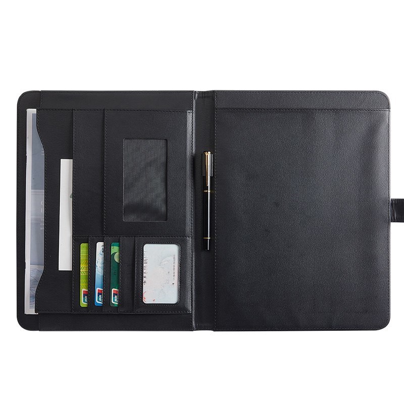 A4 PU Leather Conference Resume Portfolio Binder Padfolio Promotional Gift 70 gsm