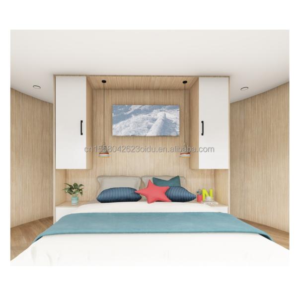 Color personalizado Tubos cuadrados de acero galvanizado Estructura principal Casa redonda de madera prefabricada Jardín Hotel Casa de madera