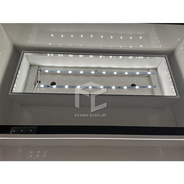Power Saving T5 LED Skincare Display Shelves For Shop 5mm Thick MDF