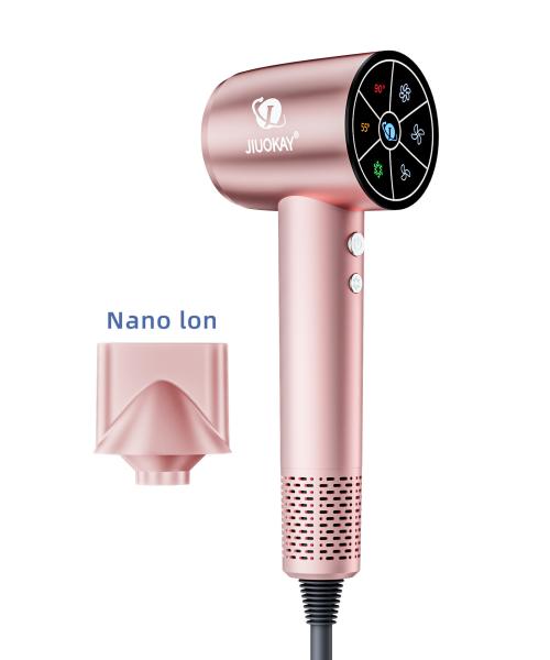 Secador de cabelo leve de aquecimento rápido roxo 220V de alta velocidade com motor BLDC