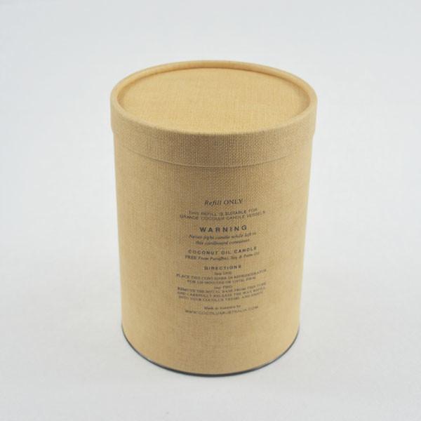 Decorative ODM Service Linen Texture Candle Tube Packaging