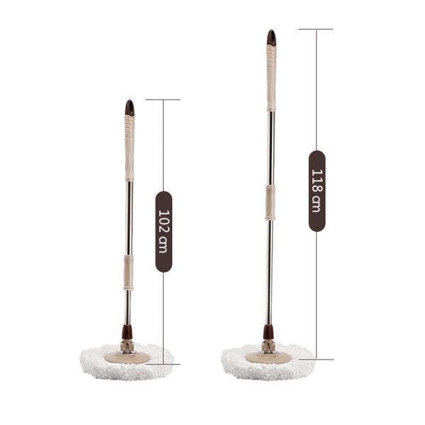 Stainless Steel Wringer 360 Spin Easy Clean Cyclone Floor Cleaning Mop and Bucket Set
