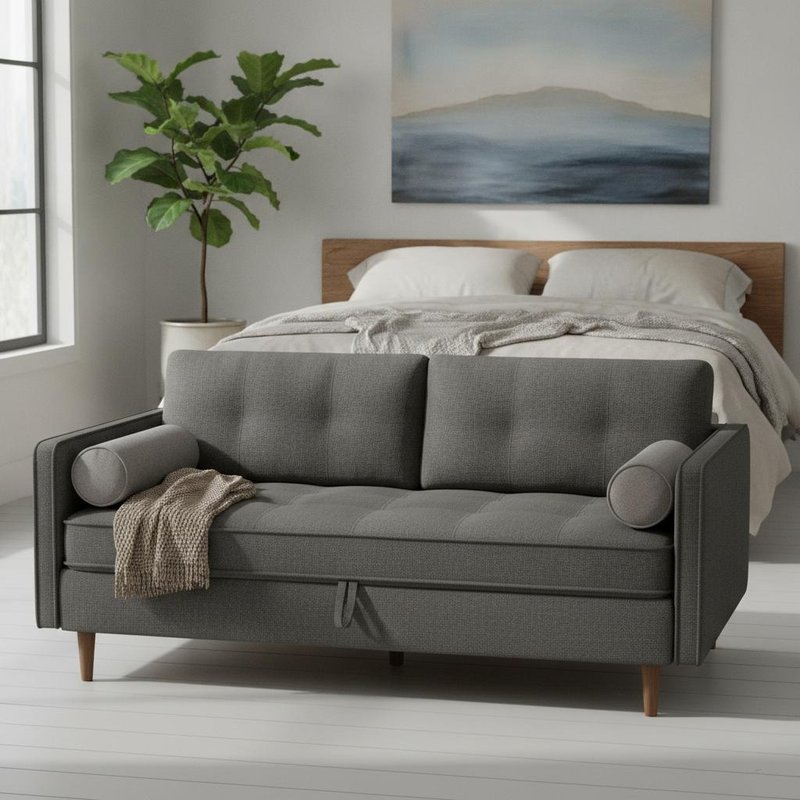 Storage Household Sofa Ideal Bedroom Furniture Space Saving Comfortable Seating Durable Upholstery Stylish Modern Design