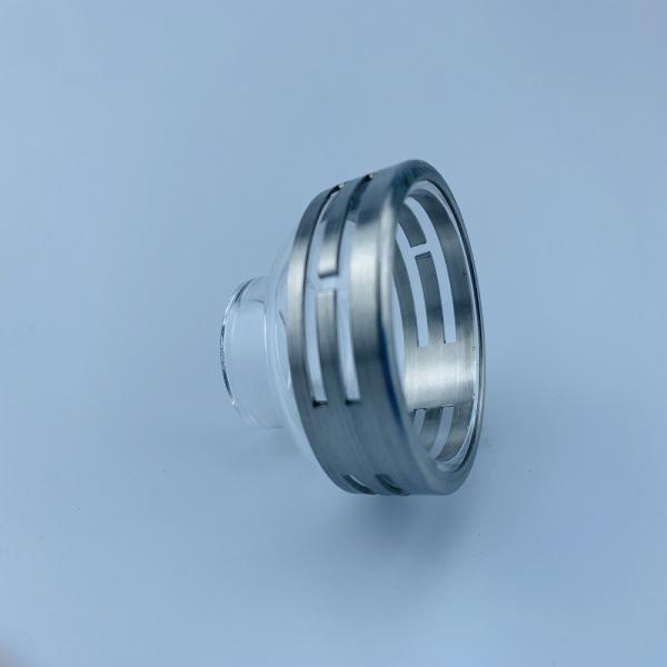 Steel Ring Quartz Nozzle for Improved Gas Coverage in TIG Welding Applications