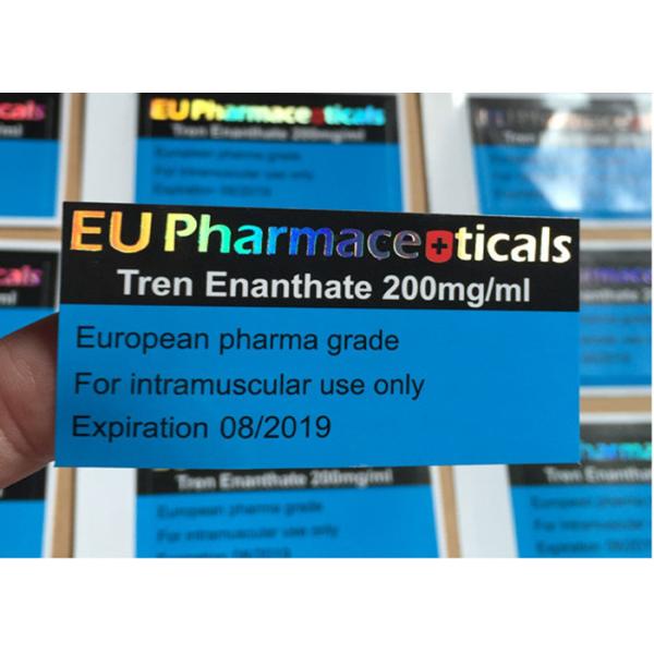 Ярлыки пробирки Tren Enanthate 200mg с логотипом лазера проштемпелевали