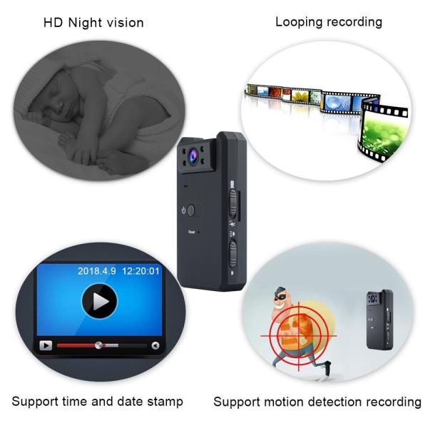 MD90 Mini Camera Night Vision Sport Outdoor DV Voice Video Recorder Action HD Bike Bicycle Recorder