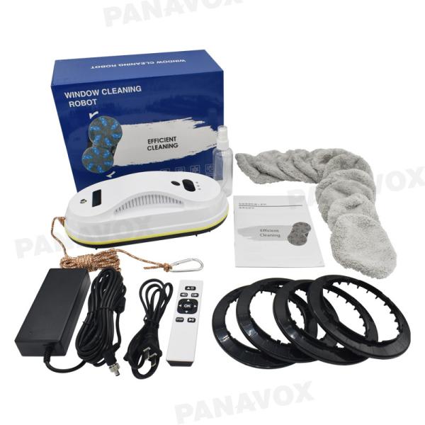Smart Non Spray Window Cleaner Robot 500mAh Battery Remote Control Glass Cleaner