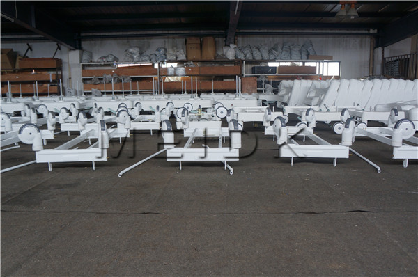 Electric Patient Transfer Trolley Double Column Structure PP Mattress Surface