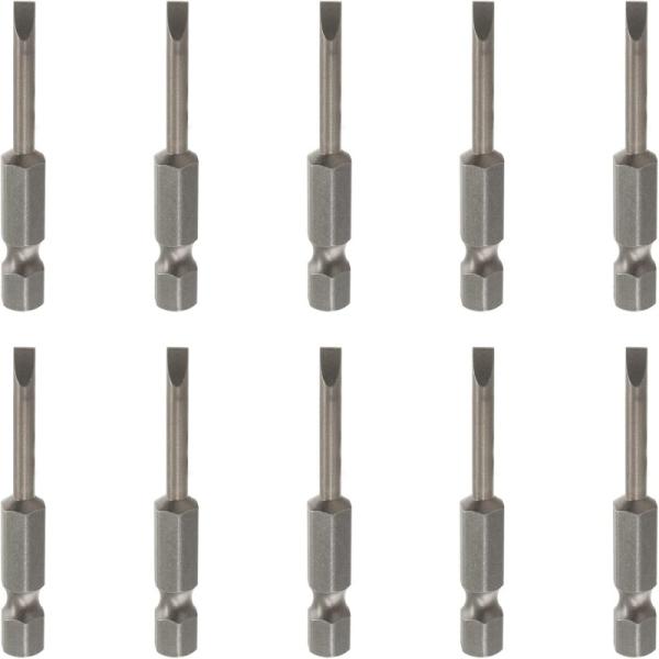Heavy-Duty 4.0mm Flathead Driver | Precision Cabinetry & Fixture Slotted Bit (1/4 Hex)