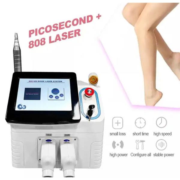 Удаление волос лазера диода удаления 808nm татуировки Nd Yag и лазер 2 Pico в 1