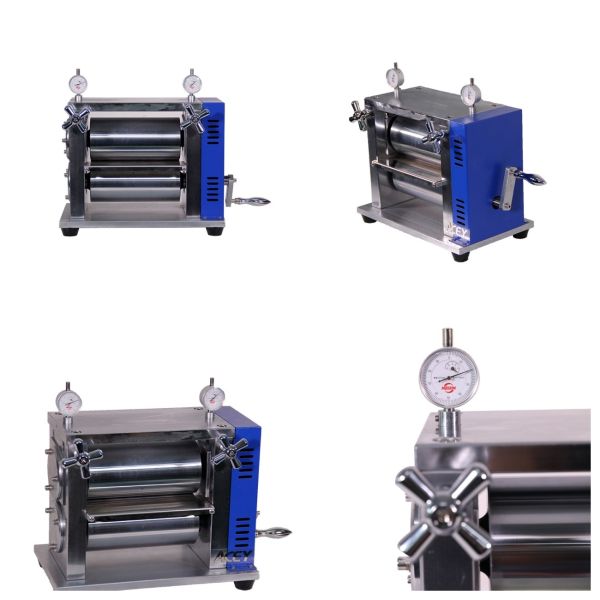 Compact Easy Operation Manual Vertical Rolling Press Machine For Electrode Sheet Rolling