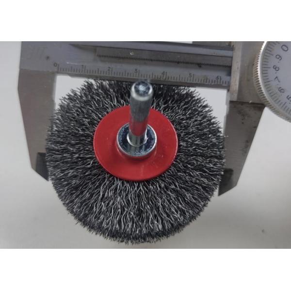 Hot Selling 75mm Crimped Brass Wire Rust Removal Cleaning Brush with Shank 6mm