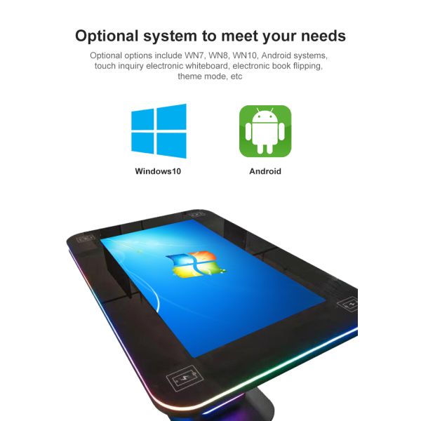43 Inch Lcd Interactive Restaurant Smart Home Products Touch Screen Multi-function Table Computer