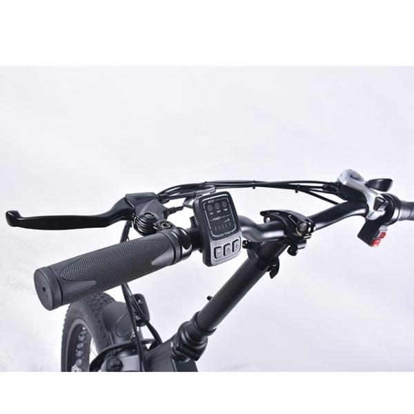 6Speed Fat Wheel Folding Electric Bike , 120KG Load Folding Mountain Ebike