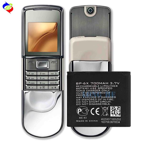 Черная литиевая батарея полимера BP-6X для мобильного телефона Nokia 8800 8860 Sirocco N73i NK8800