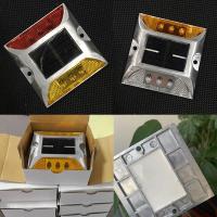 Aluminum Solar Powered Road Studs Road Reflectors Wireless Highway Safety Light