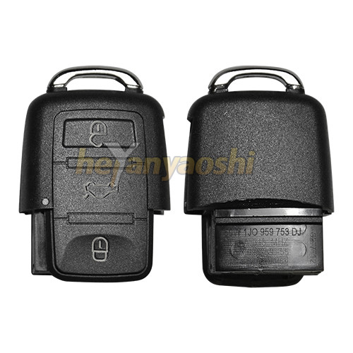 Vw 3 Buttons Smart Key Shell with Emergency Key Insert
