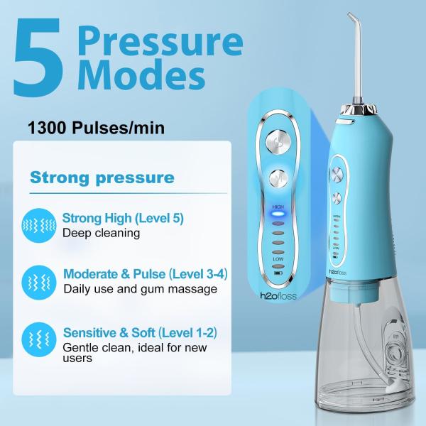 Professional Oral Irrigator Rechargeable Portable Dental Irrigator Teeth Clean Oral Dental Floss Water Jet Irrigator
