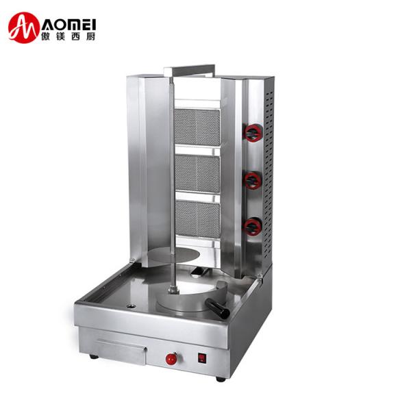 Maquina Shawarma de aço inoxidável comercial de carne de frango com padrão de economia de energia