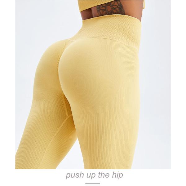 Разминка 2 частей пошученных над женщин установила гетры батта Scrunch с верхней частью урожая