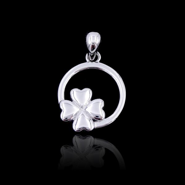 Life Tree Nature Style Plain Silver Pendant For Engagement / Wedding