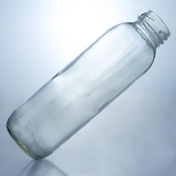 Collar Material Glass 350ml Round Shaped Glass Bottle with Unique Custom Logo Screw Cap