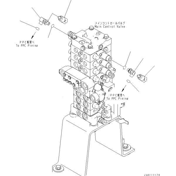 723-27-50900 Komatsu PC60-8 PC70-8 PC78US-6 control valve