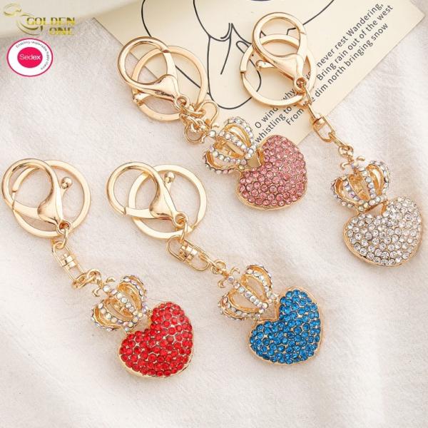 Hot  Sale Custom Koala Pink Bear Tree Charm Lovely Jewelry Keychain Anime Shiny Gold Cute Animal Tiger Key Ring For Women Bag
