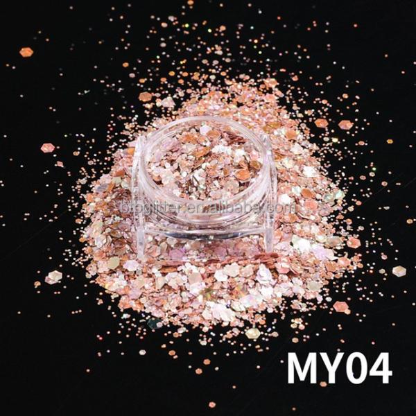 OEM/ODM Yes Chameleon Cat Eye Glitter Sequins Makeup Finger Nail Beauty DIY Quicksand Mahjong Drops Glue Nail Nail Patch Glitter