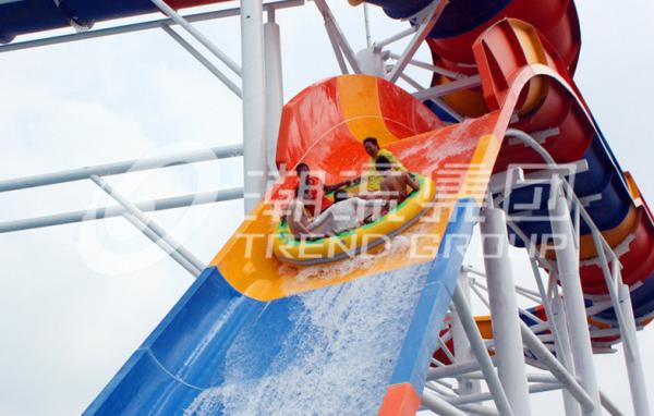 Giant Aqua Park Equipment Exciting Swwiming Pool Waterslides For Water Park