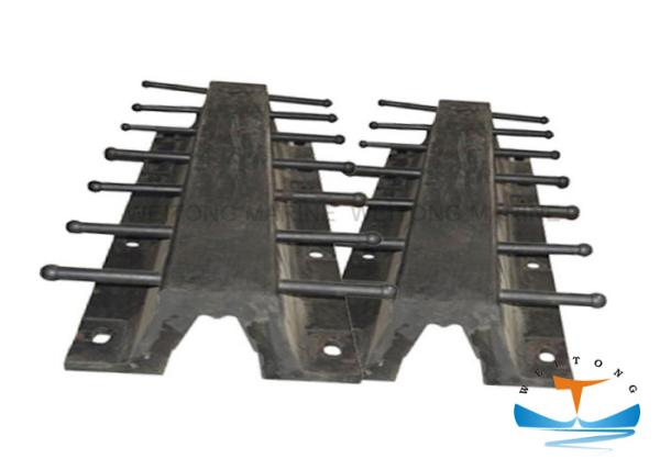 Black Marine Safety Equipment , Wheel Roller Marine Rubber Fender