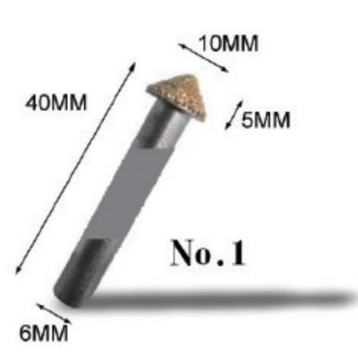 Good Thermal Conductivity Vacuum Brazed Diamond Carving Burr For CNC Machine
