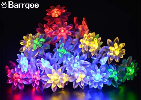 Outdoor Colorful Solar LED Christmas Lights Flower Waterproof String 0.15M Lamp Space