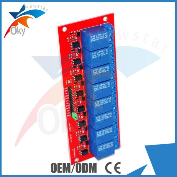 tableau de commande de module de relais de 5V/12V Arduino 8 avec l'isolement de coupleur optique