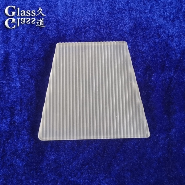 Durable Pressed Sandblasting Glass LED Lens For Lighting Fixtures