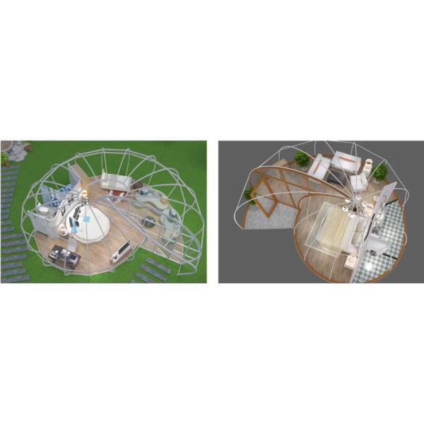 Snail Shape Permanent Outdoor Tent Prefab Eco Lodge Membrane Structure Tent