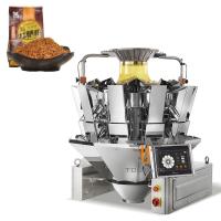 Machine d'emballage de sucre blanc et brun verticale Granule de sel alimentaire Pesseuse multi-tête automatique