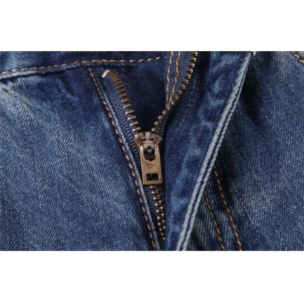 Customized Logo Polyester Haren Nine Point Pants Loose Dark Blue Jeans